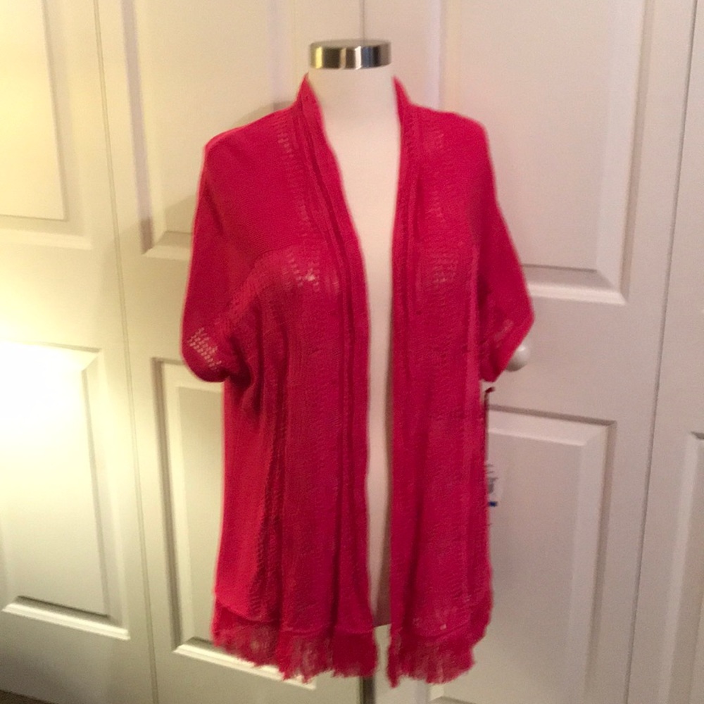 Ruby Road ladies short sleeve cardigan sweater
